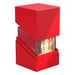 Solid Red Deck Box - 100+ Standard Card Size - Ultimate Guard Boulder Deck Case