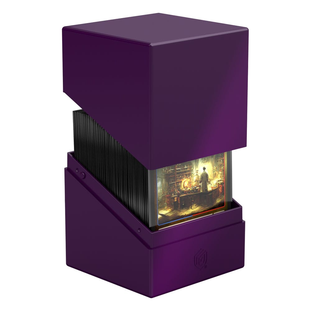 Solid Purple Deck Box - 100+ Standard Card Size - Ultimate Guard Boulder Deck Case