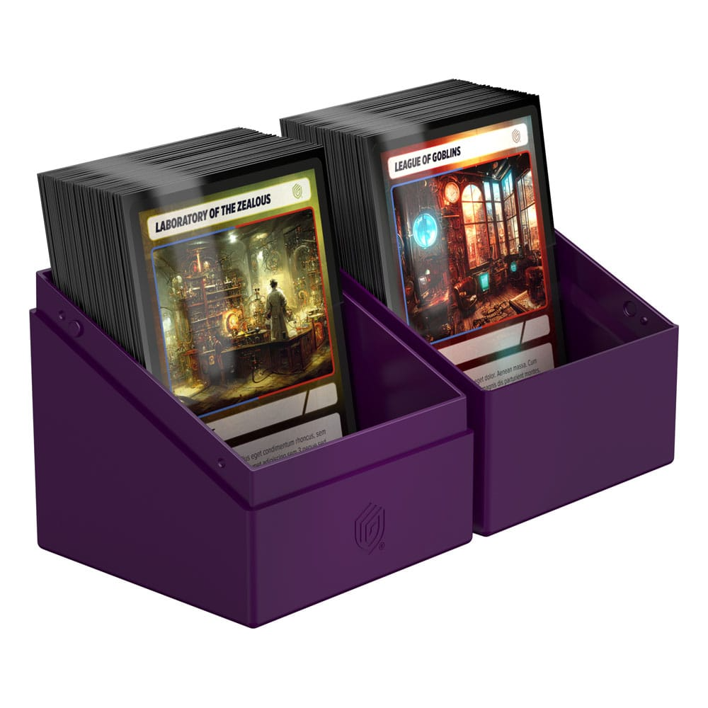 Solid Purple Deck Box - 100+ Standard Card Size - Ultimate Guard Boulder Deck Case