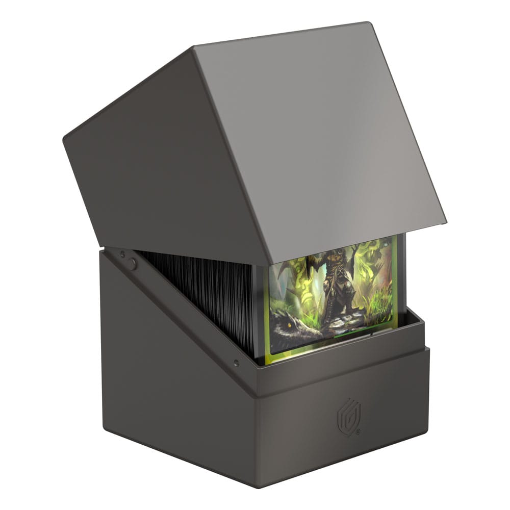 Solid Grey Deck Box - 100+ Standard Card Size - Ultimate Guard Boulder Deck Case