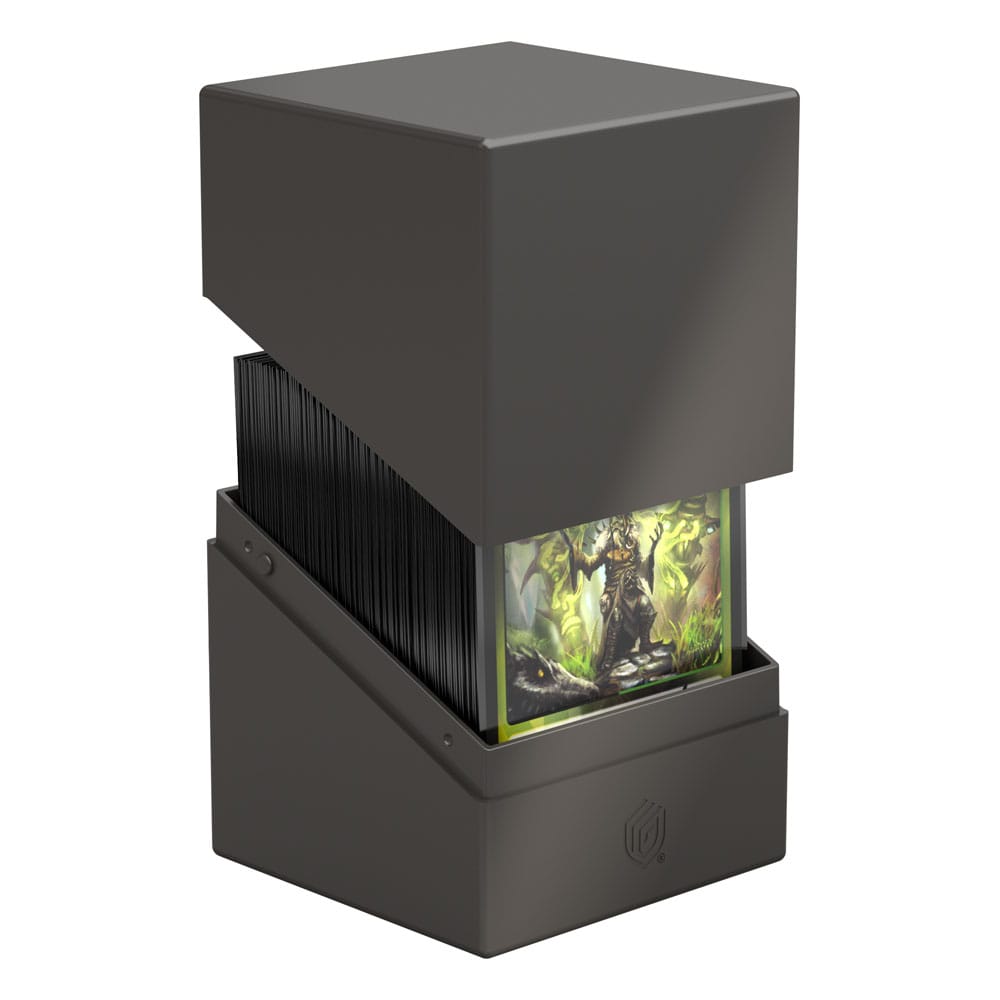 Solid Grey Deck Box - 100+ Standard Card Size - Ultimate Guard Boulder Deck Case