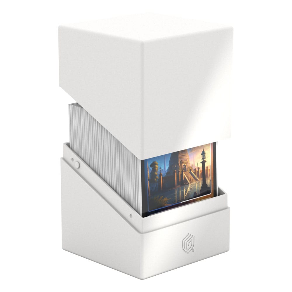 Solid White Deck Box - 100+ Standard Card Size - Ultimate Guard Boulder Deck Case