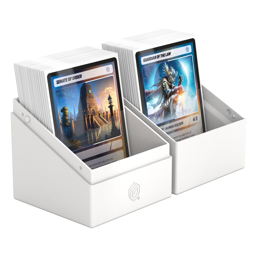 Solid White Deck Box - 100+ Standard Card Size - Ultimate Guard Boulder Deck Case