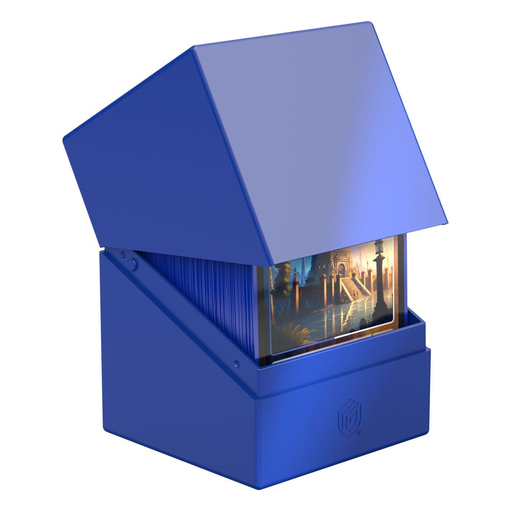 Solid Blue Deck Box - 100+ Standard Card Size - Ultimate Guard Boulder Deck Case
