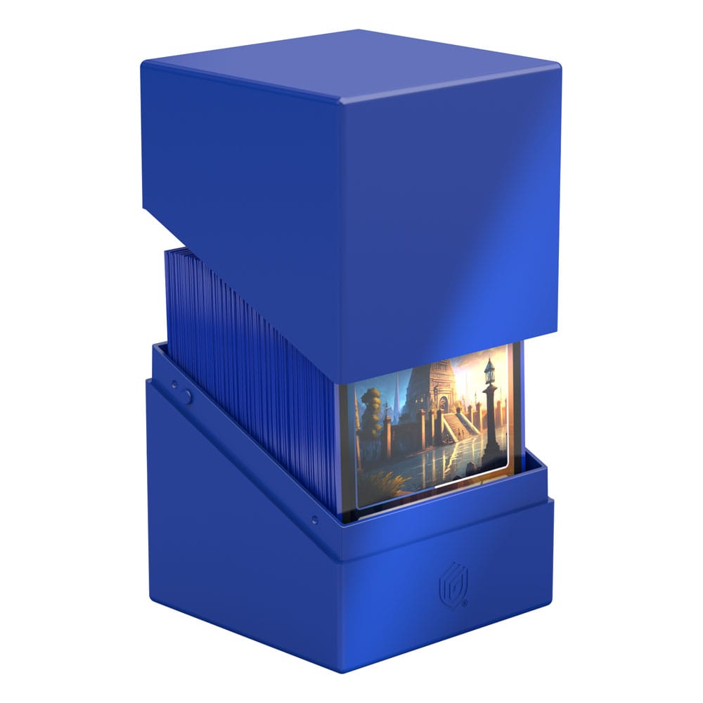 Solid Blue Deck Box - 100+ Standard Card Size - Ultimate Guard Boulder Deck Case