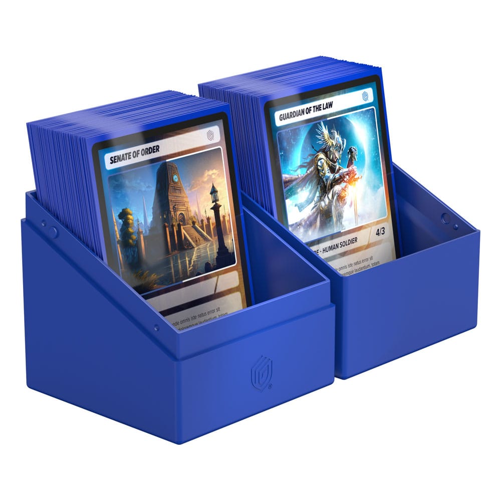 Solid Blue Deck Box - 100+ Standard Card Size - Ultimate Guard Boulder Deck Case