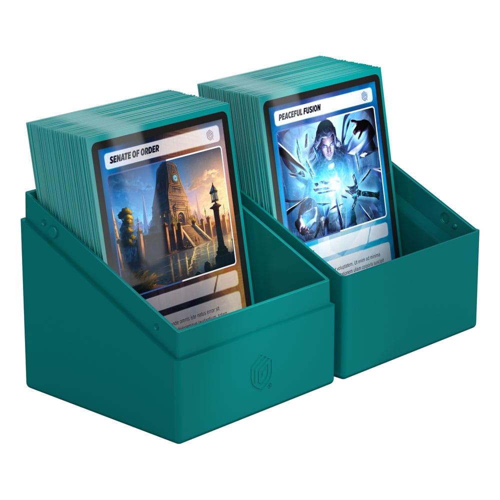 Solid Petrol Deck Box - 100+ Standard Card Size - Ultimate Guard Boulder Deck Case