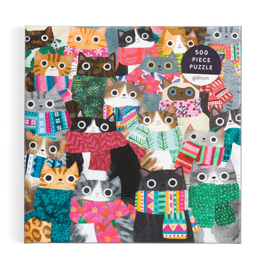 Wintery Cats 500pc - Galison