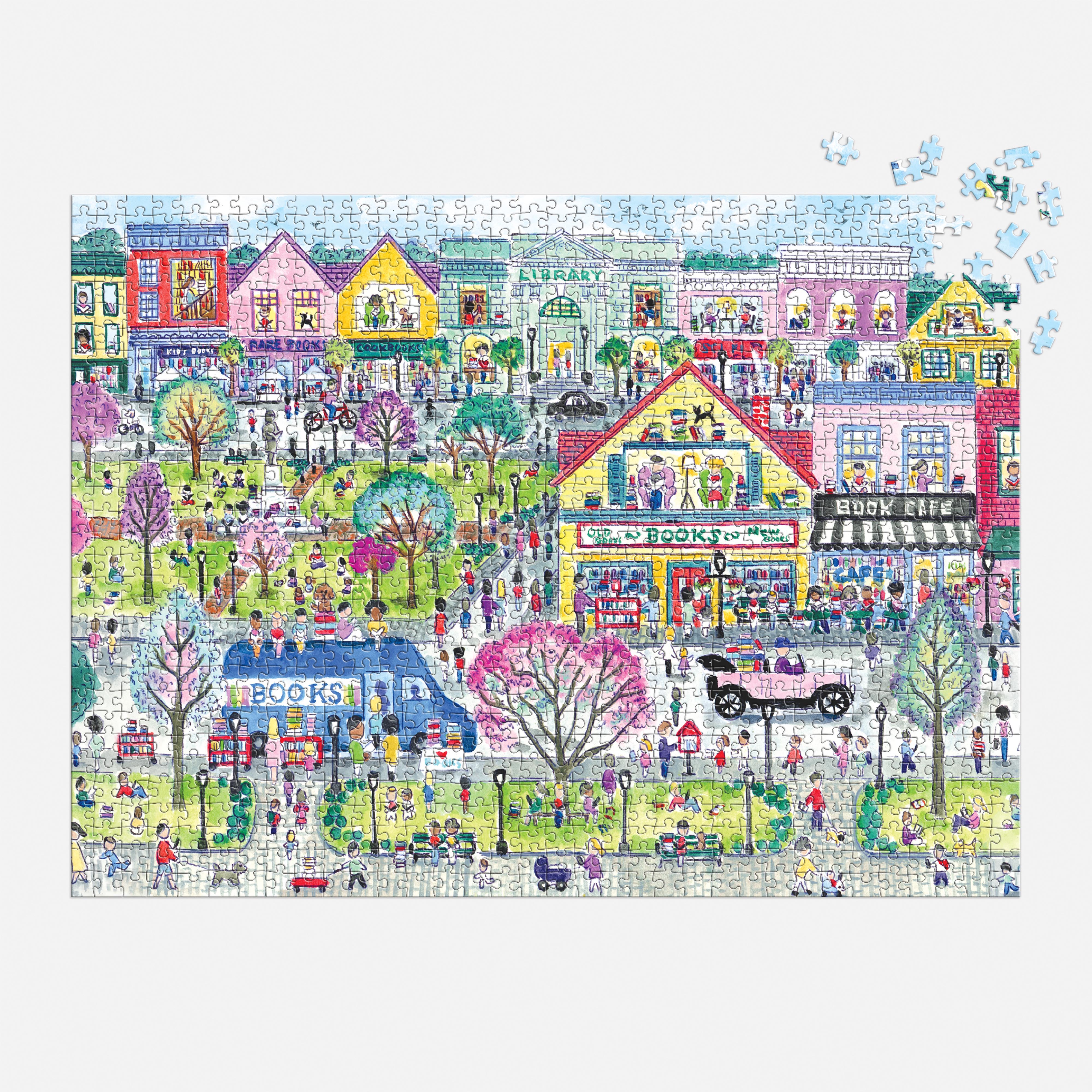 Book Town Michael Storrings - Puzzle 1000pc Galison
