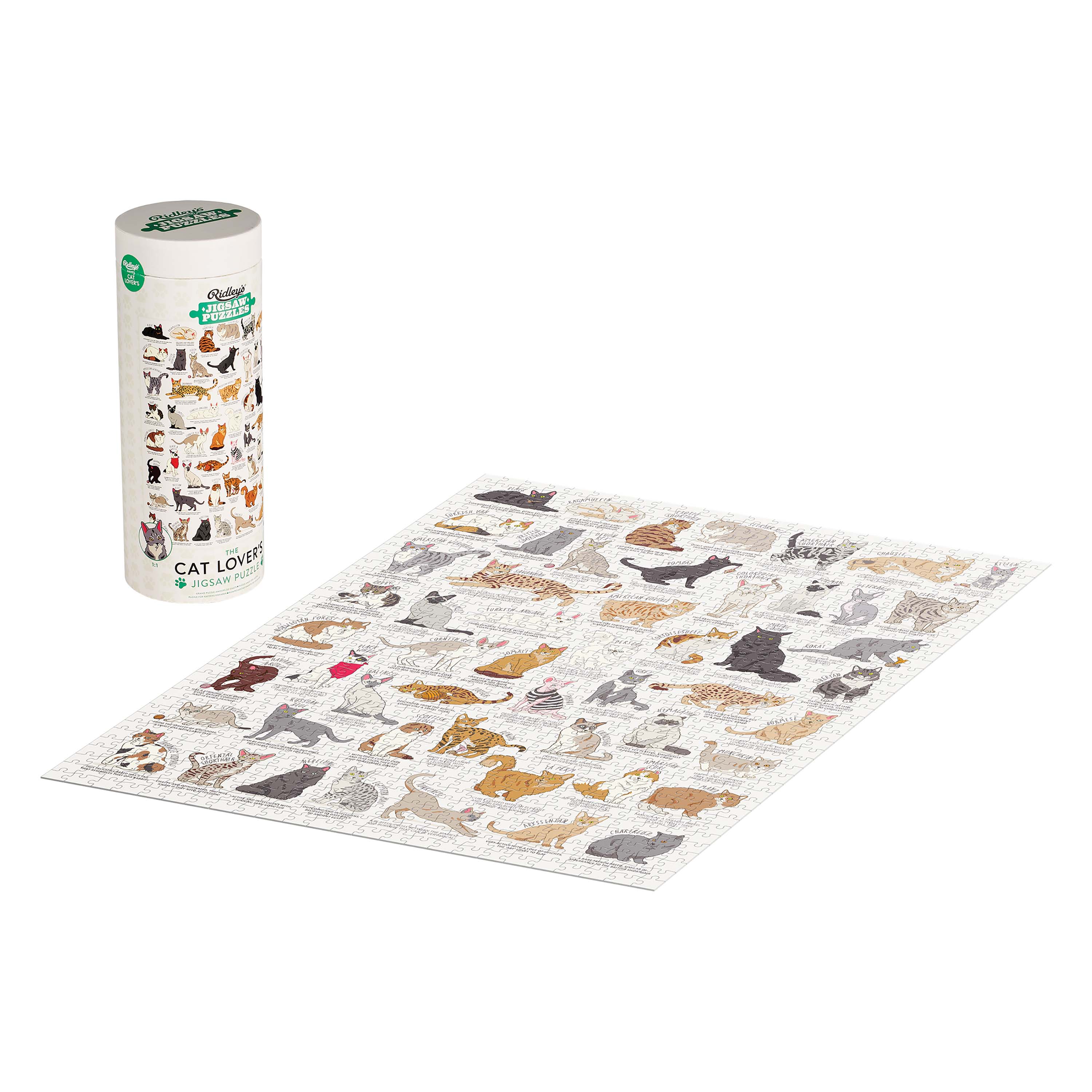 Cat Lover's Jigsaw Puzzle In Tube - Ridley's