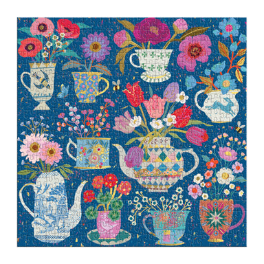 Potted Teacups Foil - Victoria Ball - 500pc Galison