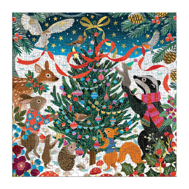 Woodland Merry Makers Foil 500pc - Galison