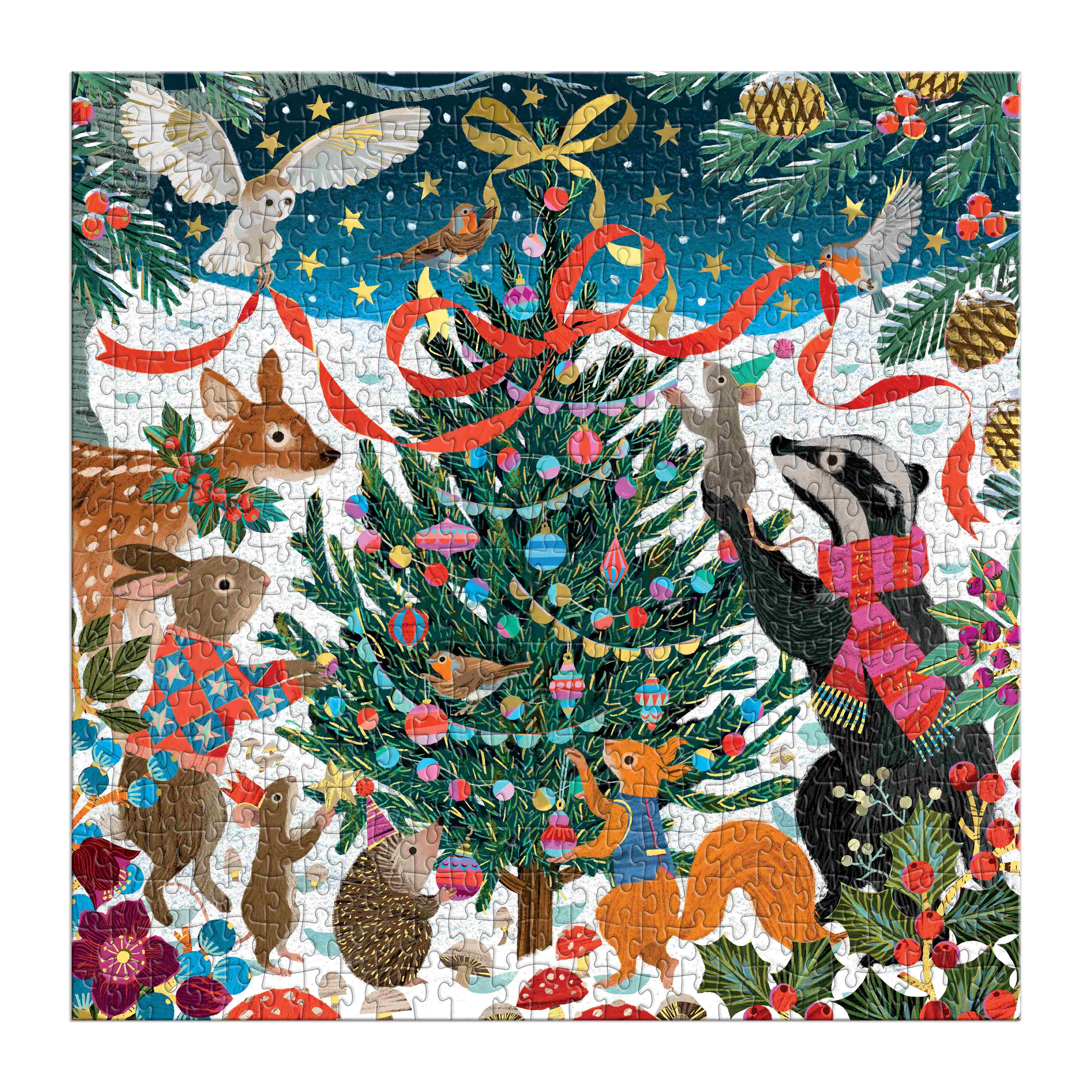 Woodland Merry Makers Foil 500pc - Galison