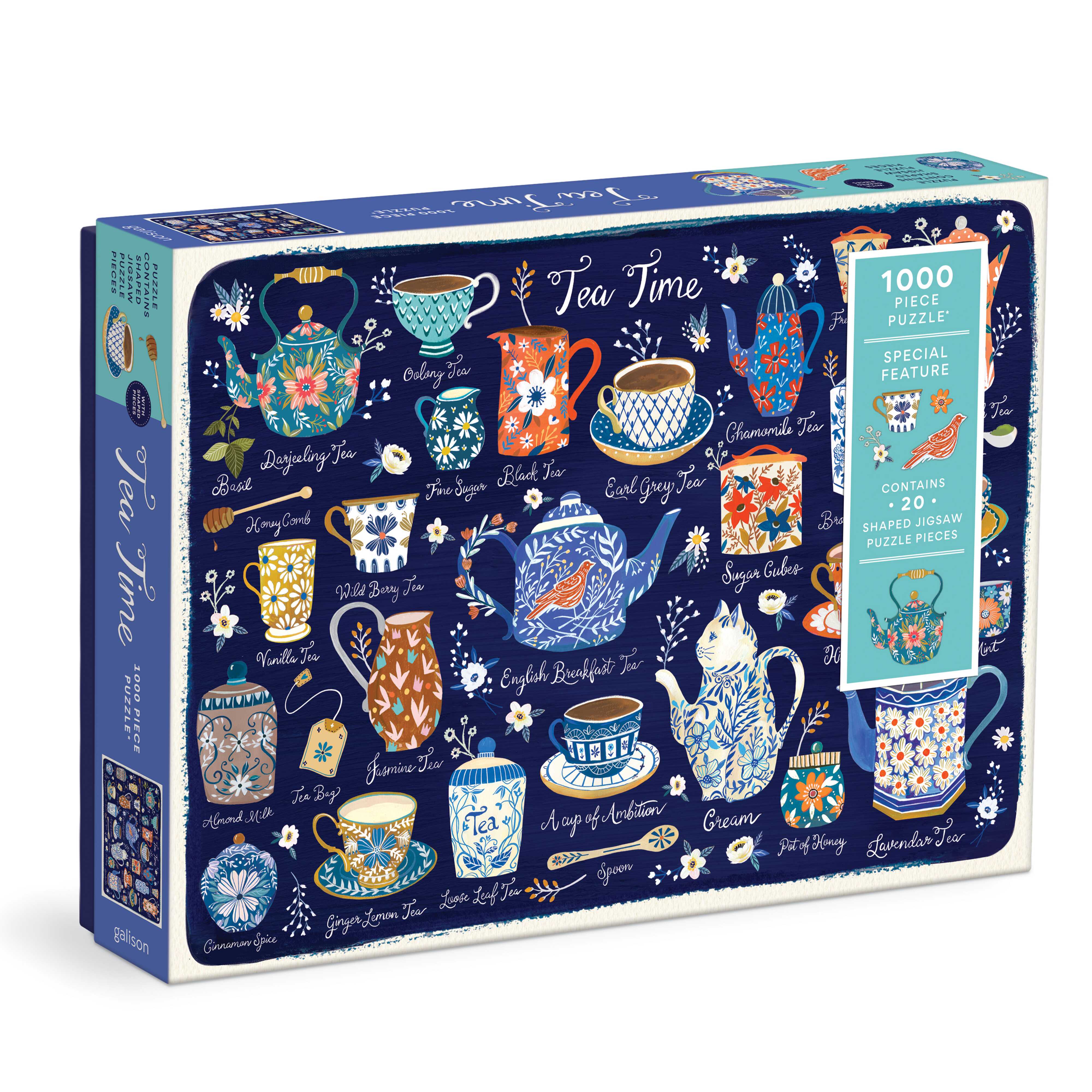 Tea Time 1000pc - shaped pieces - Galison