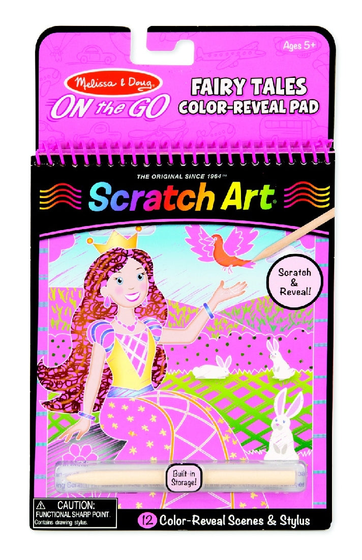 Scratch Art Color-Reveal Pad - Fairy Tales - M&D - On The Go