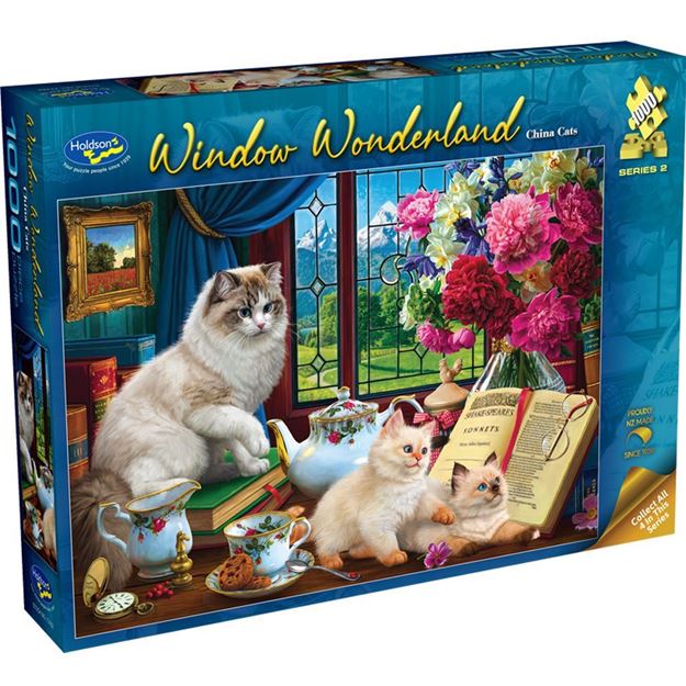 China Cats - Window Wonderland - 1000pc