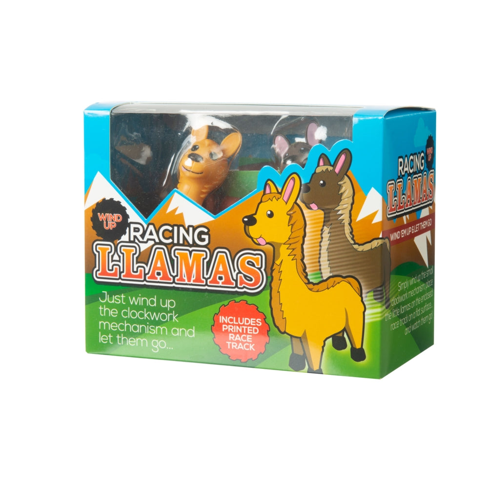 Racing Llamas - Wind Up Toys and Race Track - Funtime