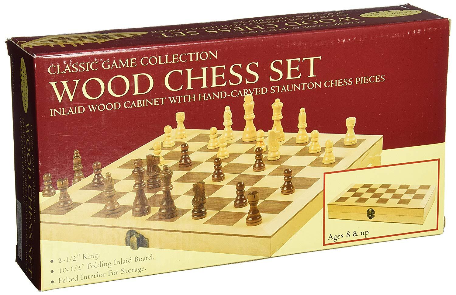 Chess - Wooden Folding 10.5Inch