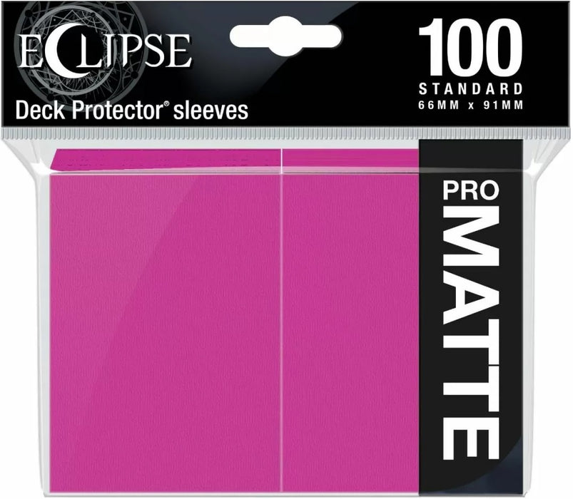 Hot Pink - Eclipse Matte Standard Sleeves
