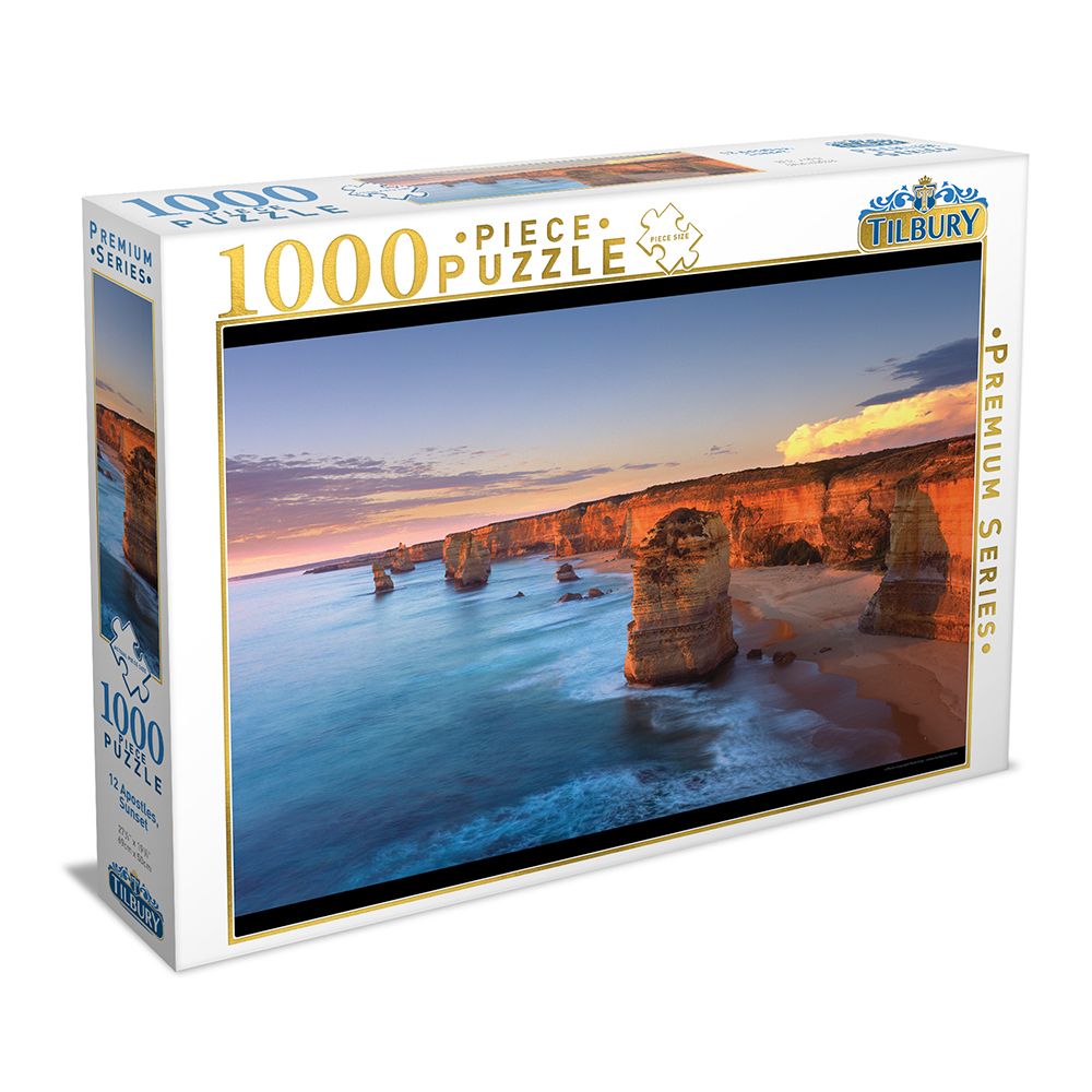 12 Apostles, Sunset -  Mark Gray Collection - Tilbury 1000pce Puzzle