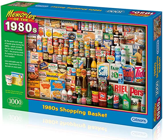 1980s Shopping Basket 1000pc - Gibsons