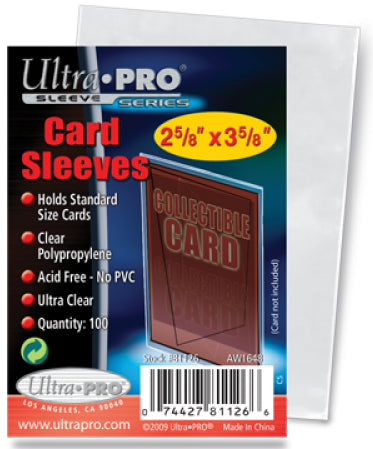 2 1/2 x3 1/2 - UltraPro - Standard - 100 Card Sleeves