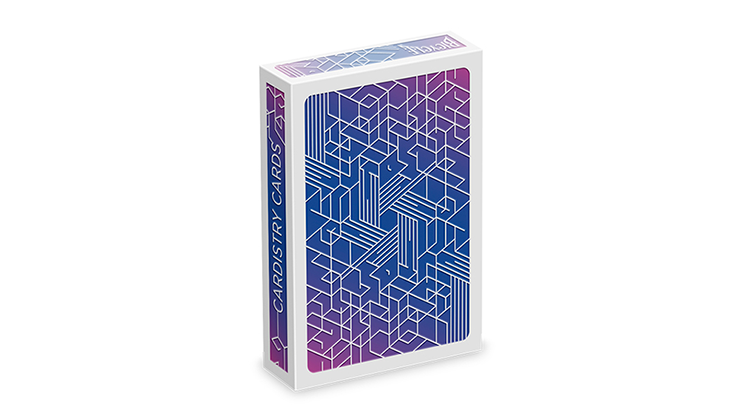Neon Blue Aurora Cardistry Deck - Bicycle