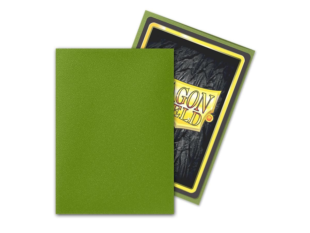 63x88 Olive MATTE Sleeves - Dragon Shield - Box 100