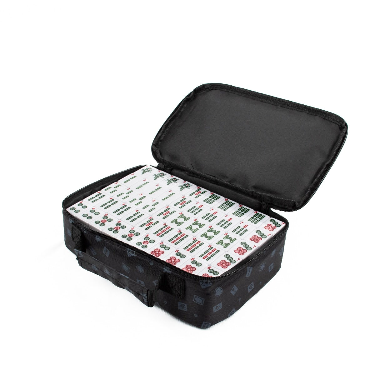 Mahjong Travel Case - Classic Set w/ Black Tiles - LPG