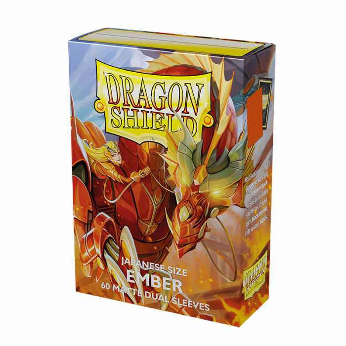 Japanese Dual Matte Ember Sleeves - Dragon Shield - Box 60