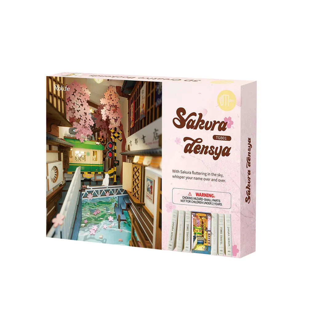 Sakura Densya - DIY BOOK NOOK KIT - ROBOTIME