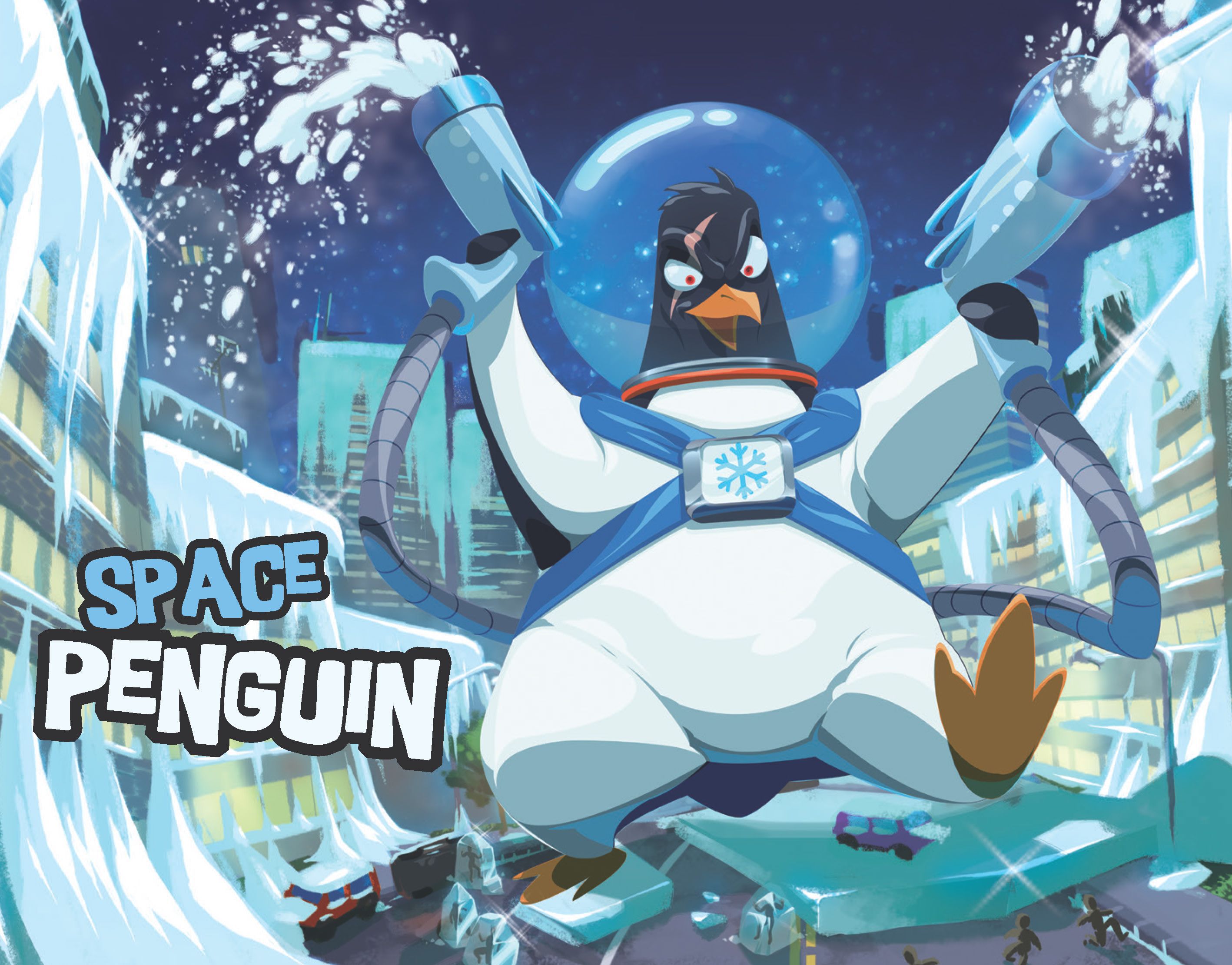 Space Penguin Dark - King of Tokyo