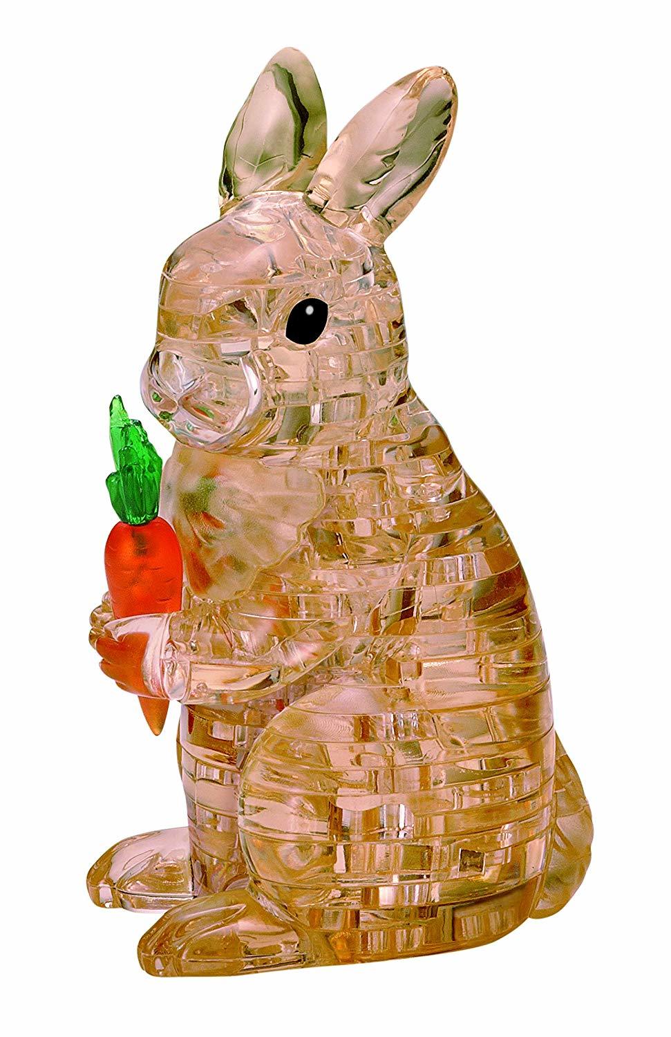 3D Brown Rabbit - 3D Crystal Puzzle