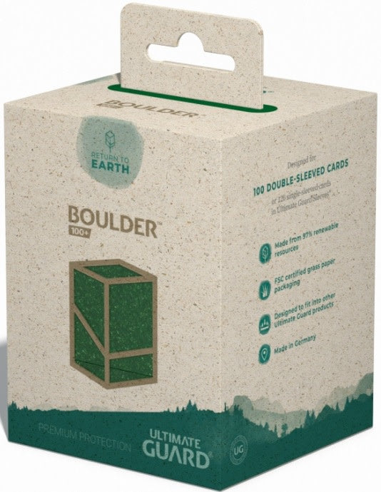 Green Deck Box - 100+ Standard Size - Ultimate Guard Return to Earth Boulder