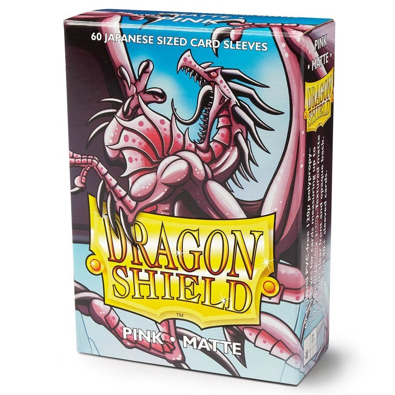 59x86 Pink MATTE Sleeves - Dragon Shield Japanese CCG Size - Box 60 Games World South Australia 59x86 Pink MATTE Sleeves - Dragon Shield Japanese CCG Size - Box 60 Games World South Australia