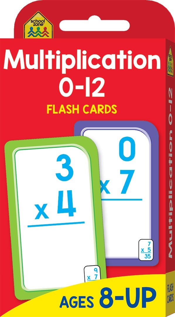 MULTIPLICATION 0-12 - School Zone Flashcards