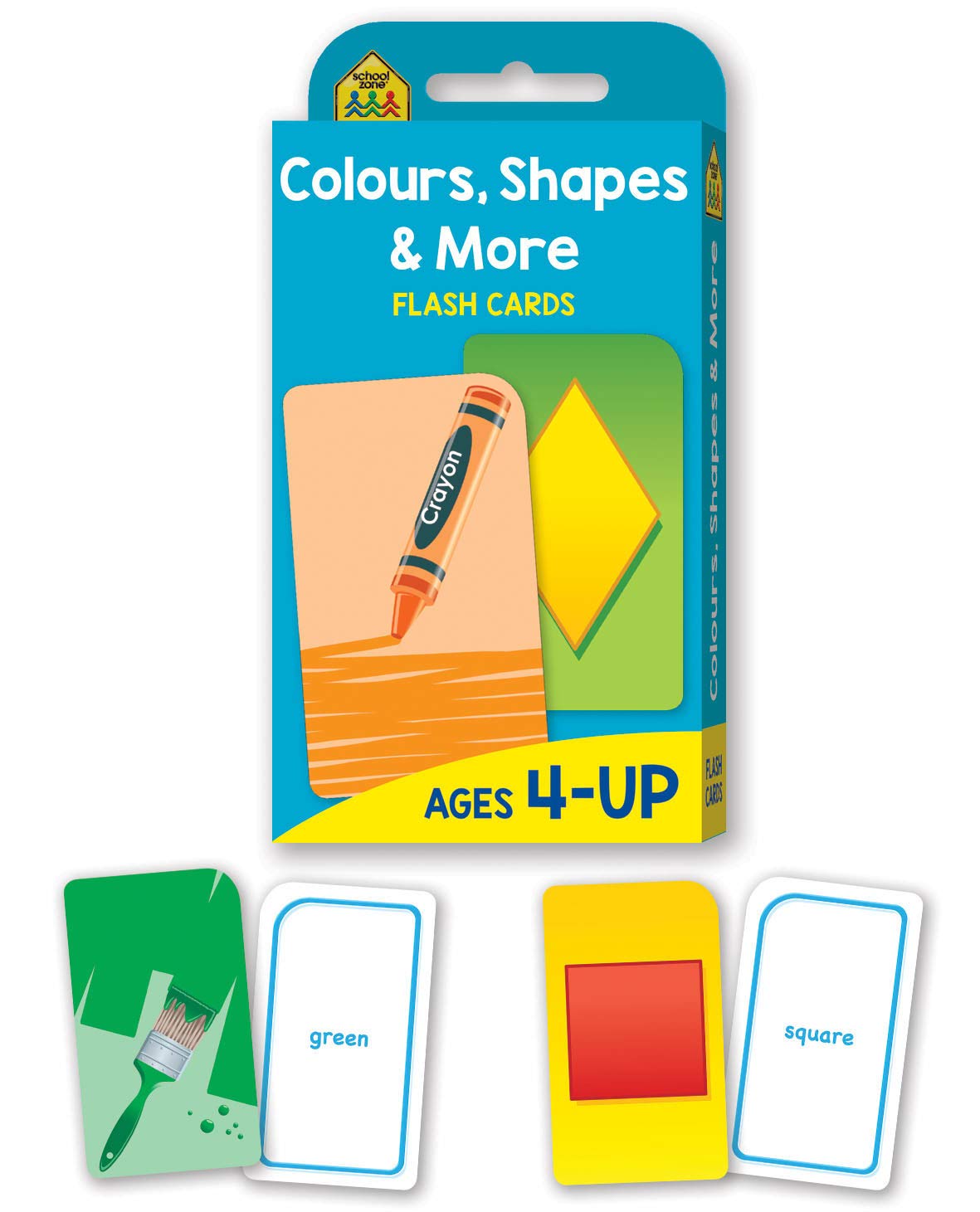 COLOURS, SHAPES & MORE - School Zone Flashcards