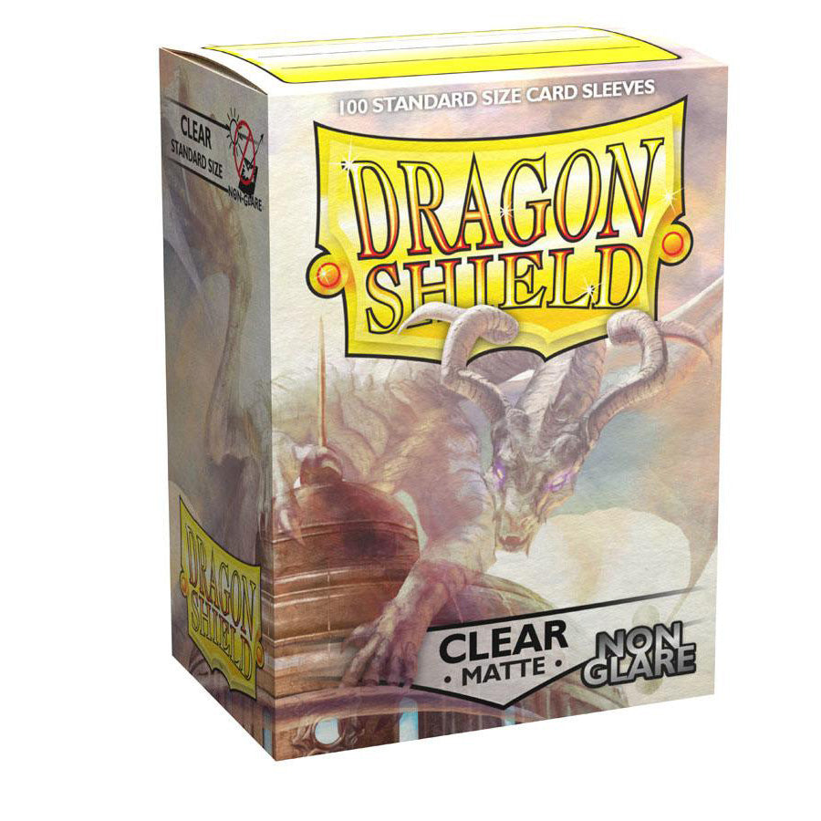 63x88 Clear NON-GLARE Sleeves - Dragon Shield - Box 100