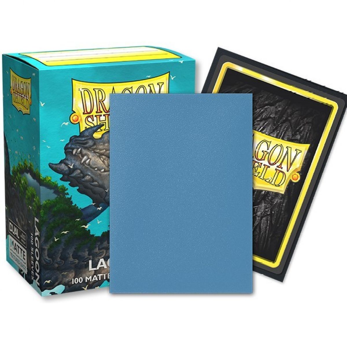 63x88 Lagoon Blue DUAL MATTE Sleeves - Dragon Shield - Box 100