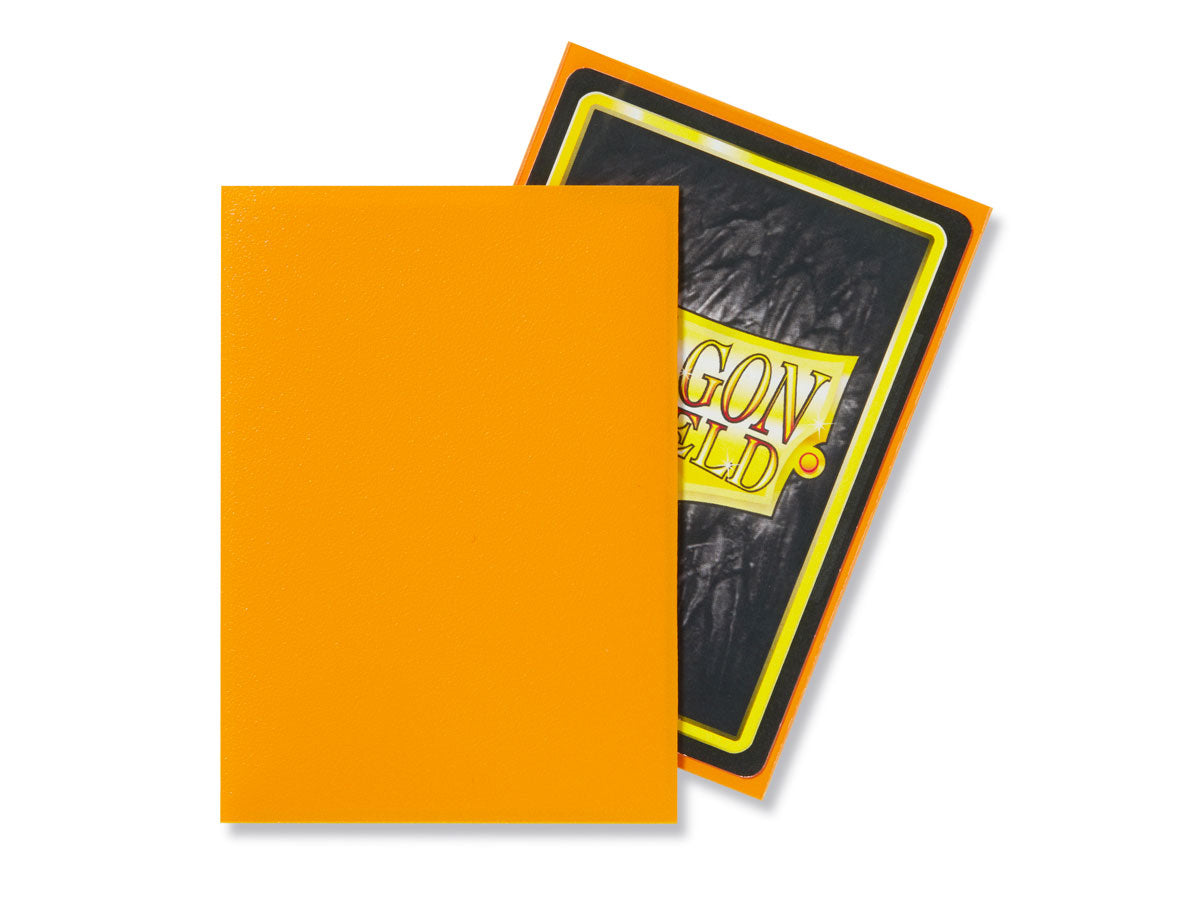 63x88 Orange MATTE Sleeves - Dragon Shield - Box 100
