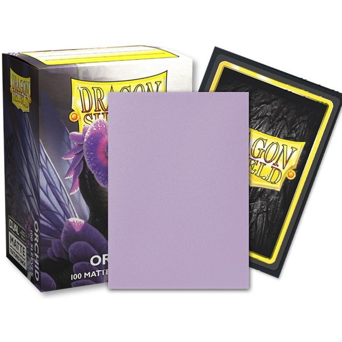 63x88 Orchid Purple DUAL MATTE Sleeves - Dragon Shield - Box 100