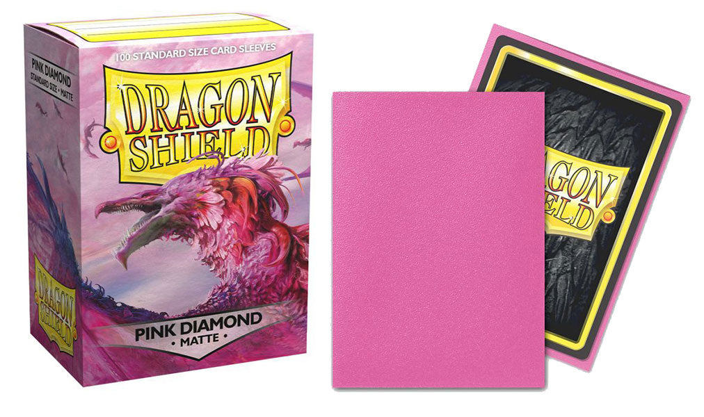 63x88 Pink Diamond MATTE Sleeves - Dragon Shield - Box 100