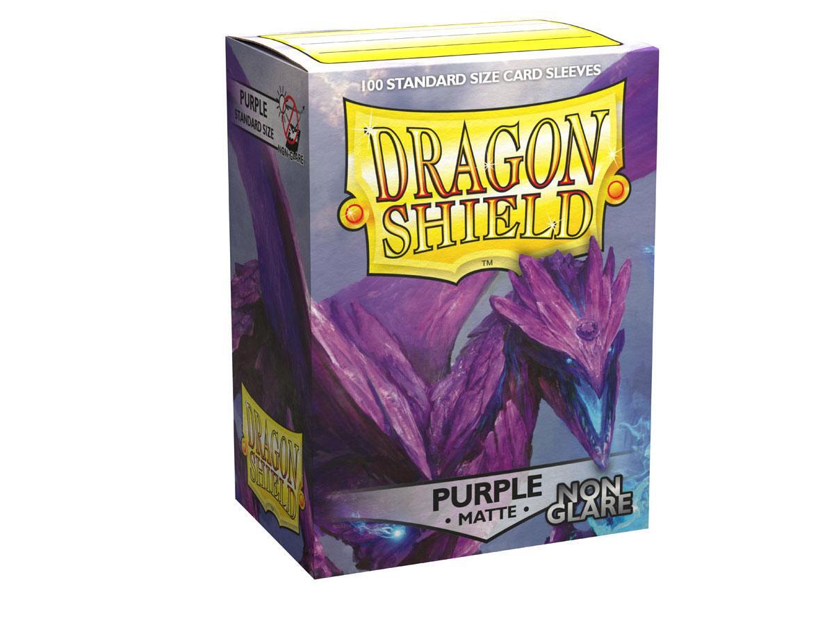 63x88 Purple NON-GLARE Sleeves - Dragon Shield - Box 100
