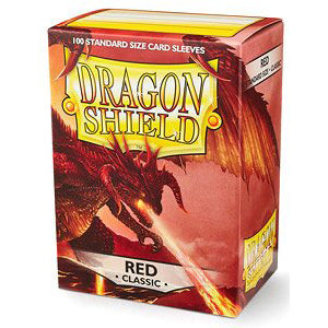 63x88 Red Sleeves - Dragon Shield - Box 100