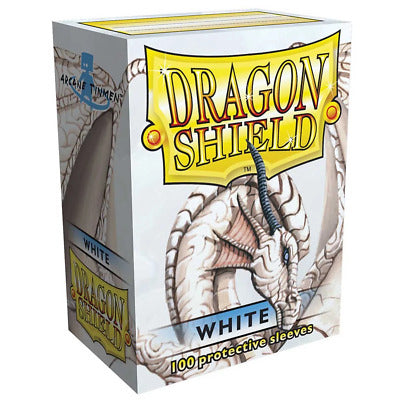 63x88 White Sleeves - Dragon Shield - Box 100