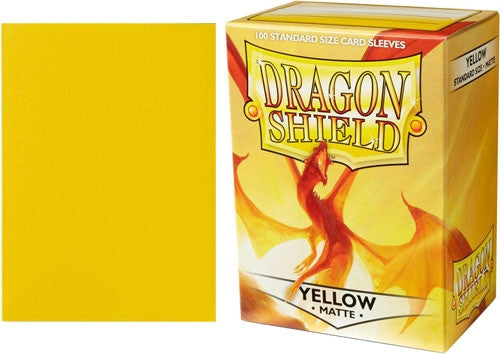 63x88 Yellow MATTE Sleeves - Dragon Shield - Box 100
