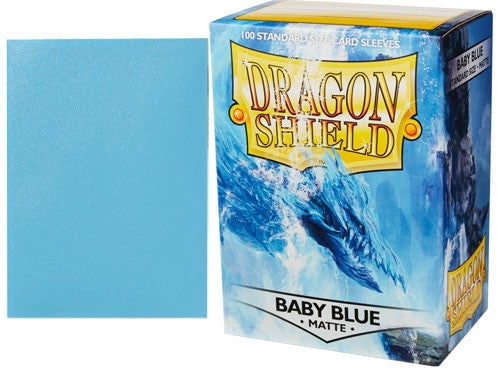63x88 Baby Blue MATTE Sleeves - Dragon Shield - Box 100