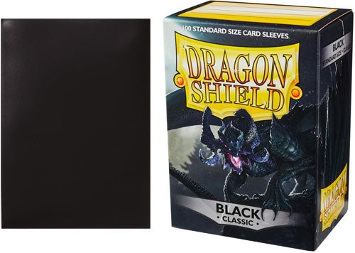 63x88 Black Sleeves - Dragon Shield - Box 100