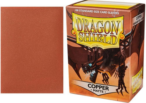 63x88 Copper MATTE Sleeves - Dragon Shield - Box 100
