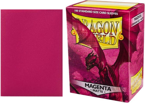 63x88 Magenta MATTE Sleeves - Dragon Shield - Box 100